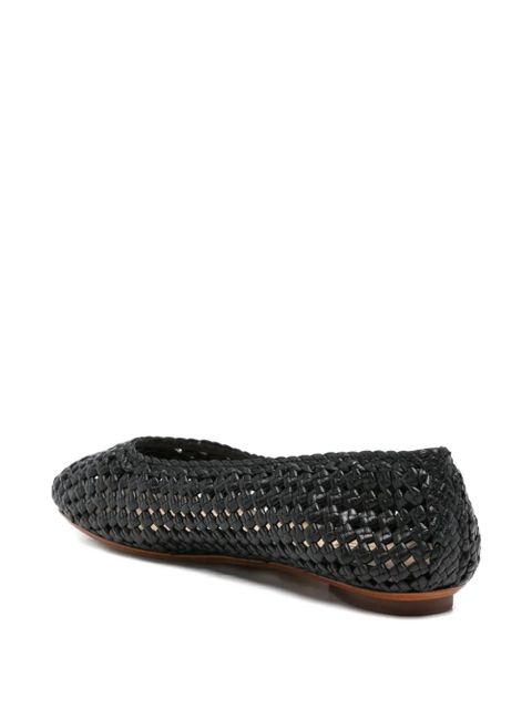 DRAGON DIFFUSION woven ballerina shoes - Black