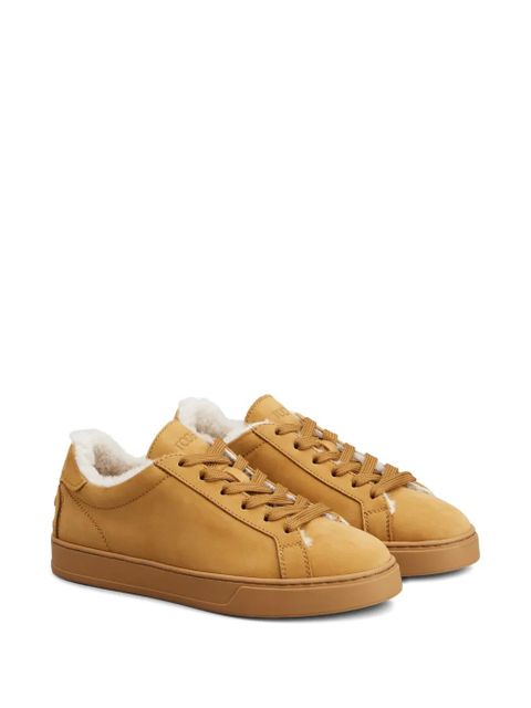 Tod's lace-up shearling sneakers - Brown - zdjęcie produktu nr 2
