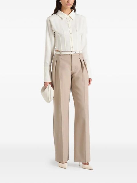 Manière De Voir Julie pleated trousers - Neutrals - zdjęcie produktu nr 2
