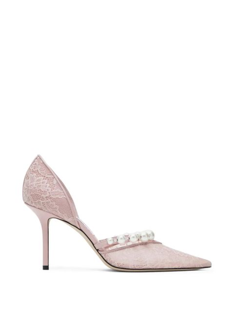 Jimmy Choo Aurelie lace-pearl pumps - Pink - zdjęcie produktu nr 1