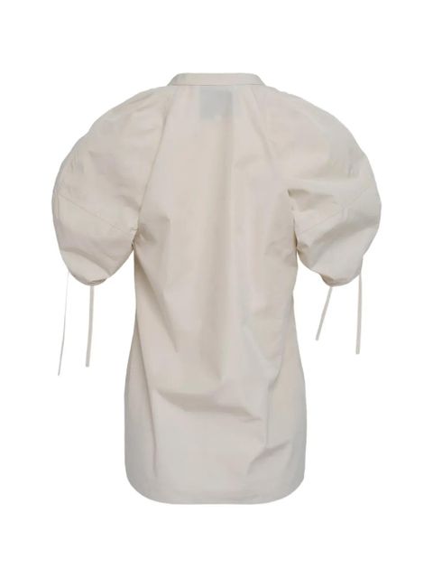 3.1 Phillip Lim ruched sleeve V-neck top - Neutrals - zdjęcie produktu nr 2