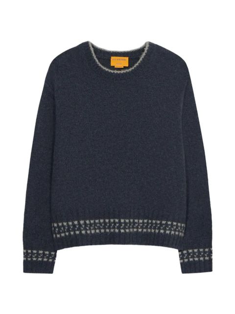 Guest In Residence Tipped Cozy Crew sweater - Blue - zdjęcie produktu nr 1