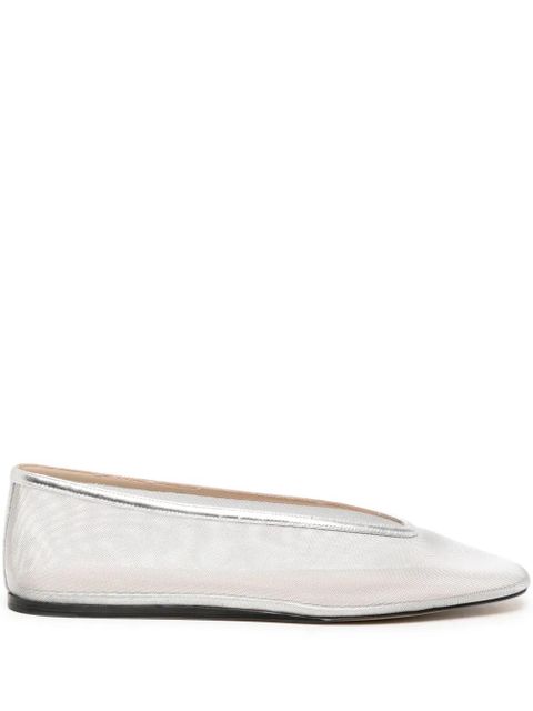 Le Monde Beryl Luna mesh ballerina shoes - Silver - zdjęcie produktu nr 1