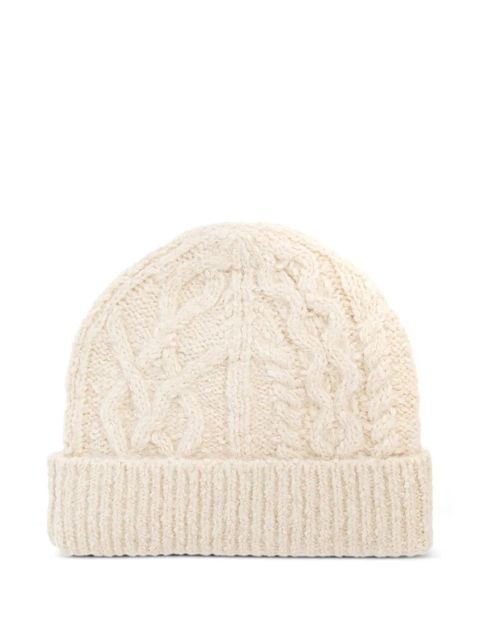 ISABEL MARANT cable-knit beanie hat - Neutrals