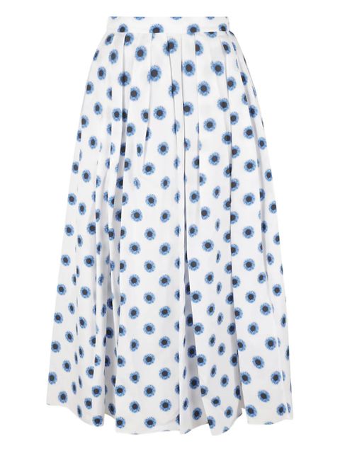 Alexander McQueen floral-print skirt - White - zdjęcie produktu nr 1