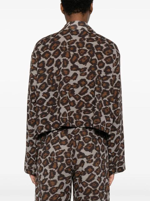 Nanushka animal-print shirt - Brown