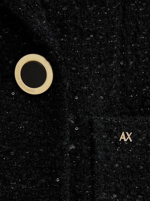 Armani Exchange płaszcz z dodatkiem wełny