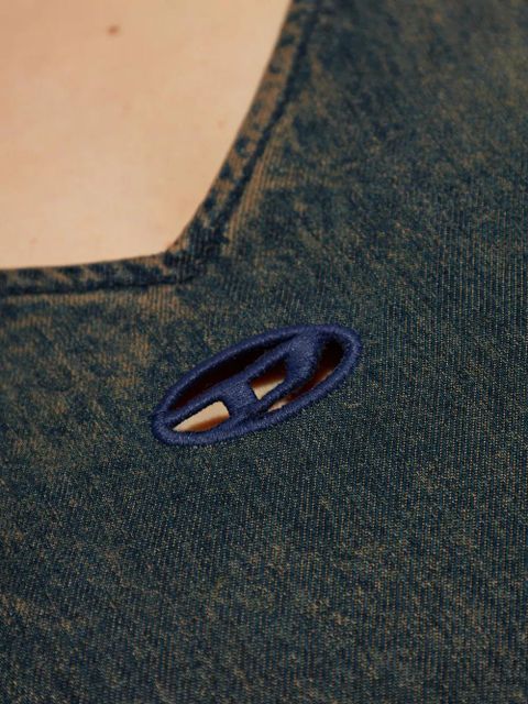 Diesel De-Beld-S V-neck denim dress - Blue