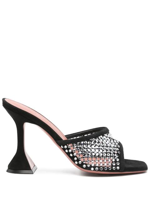 Amina Muaddi 100mm Lupita sandals - Black - zdjęcie produktu nr 1