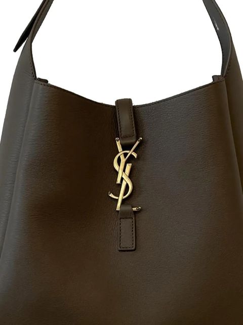 Saint Laurent logo-plaque shoulder bag - Brown - zdjęcie produktu nr 2