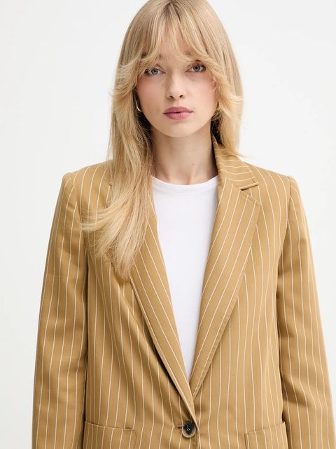 MAX&Co. marynarka kolor zielony jednorzędowa wzorzysta 2526046061200