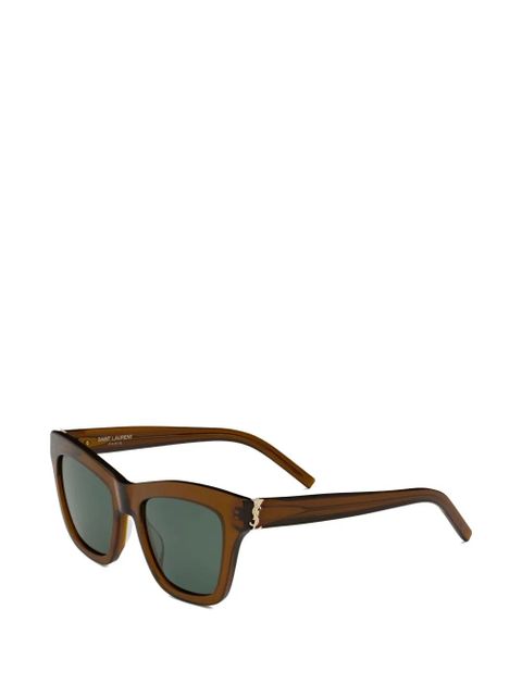 Saint Laurent browline sunglasses - Brown - zdjęcie produktu nr 2