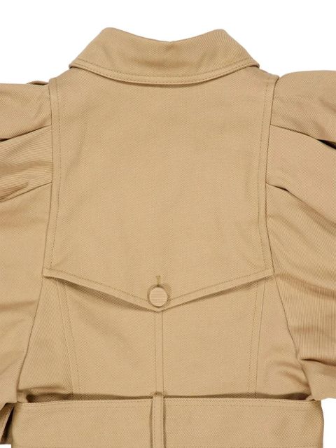 Gabriela Hearst Aeon puff-sleeve trench coat - Neutrals