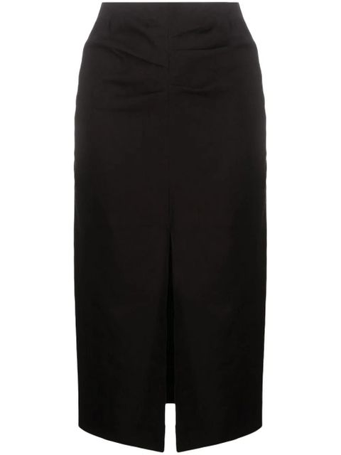 ISABEL MARANT box-pleat pencil skirt - Black - zdjęcie produktu nr 1