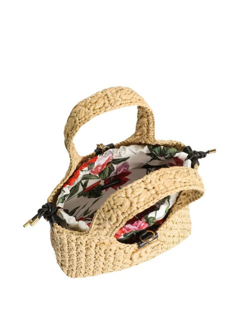 Dolce & Gabbana woven-raffia tote bag - Neutrals