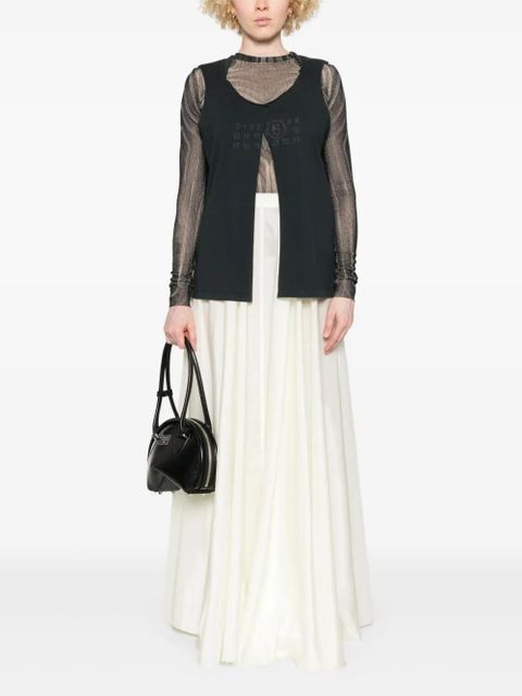 MM6 Maison Margiela Numbers-motif vest - Black - zdjęcie produktu nr 2