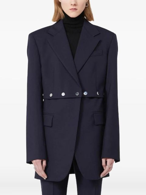 Sportmax Editore button blazer - Blue - zdjęcie produktu nr 1