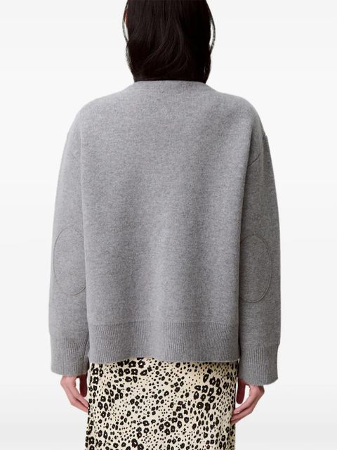 Claudie Pierlot V-neck embroidered cardigan - Grey