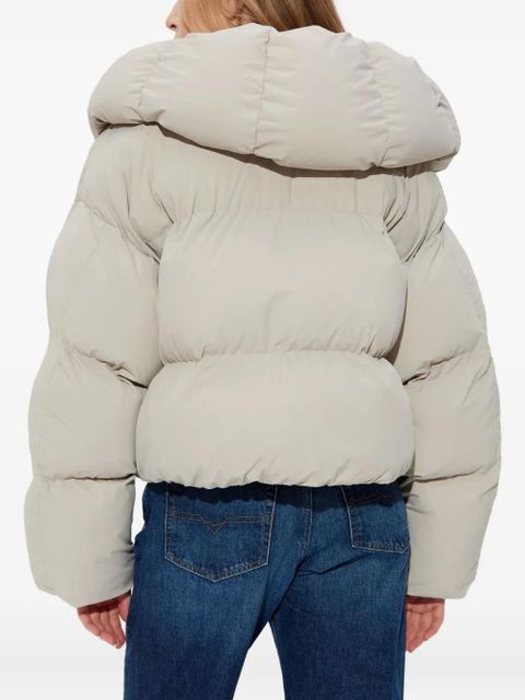 Diesel W-Iley-T1 wrap hooded puffer jacket - 7FE