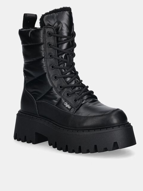 Buffalo workery Aspen Laceup Quilt damskie kolor czarny na platformie ocieplone 1622597-BLK - zdjęcie produktu nr 1