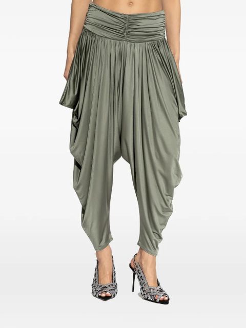 Balmain ruched trousers - Green