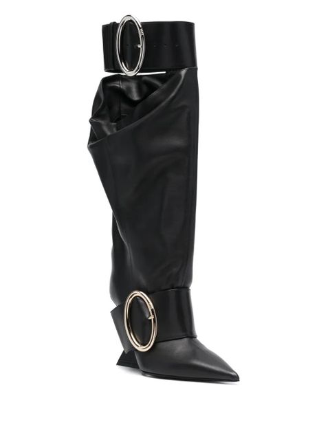 The Attico Dada 100mm slouchy boots - Black - zdjęcie produktu nr 2