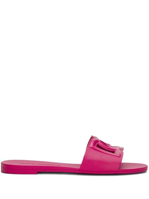 Dolce & Gabbana Bianca DG-logo slides - Pink - zdjęcie produktu nr 1