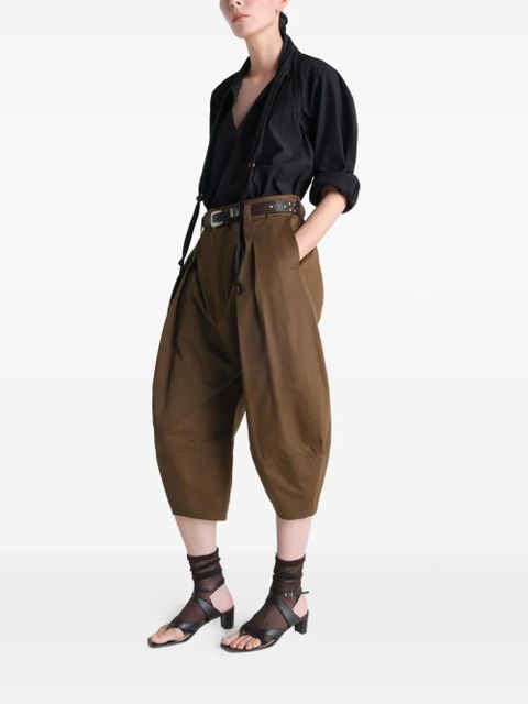 LEMAIRE scarf cotton blouse - Black - zdjęcie produktu nr 2