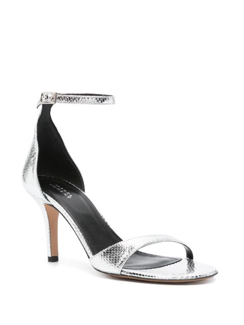 ISABEL MARANT Ailisa 80mm leather sandals - Silver - zdjęcie produktu nr 2