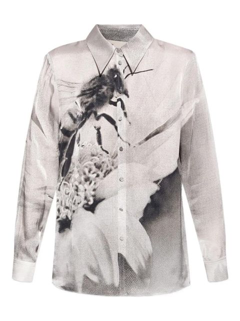 Tory Burch graphic-print shirt - Grey - zdjęcie produktu nr 1