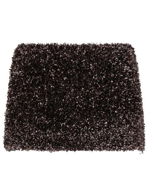 GCDS Metallic miniskirt - Black - zdjęcie produktu nr 1