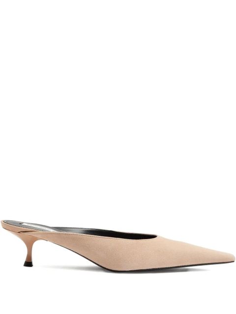 Victoria Beckham 45mm pointed-toe heeled pumps - Neutrals - zdjęcie produktu nr 1
