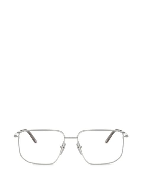 Prada Eyewear rectangle glasses - Silver - zdjęcie produktu nr 1