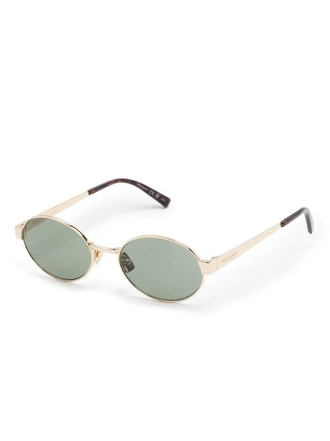 Saint Laurent Eyewear SL 692 oval-frame sunglasses - Gold - zdjęcie produktu nr 2