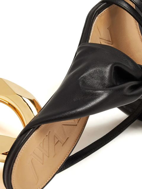 JW Anderson 95mm chain-heel mules - Black