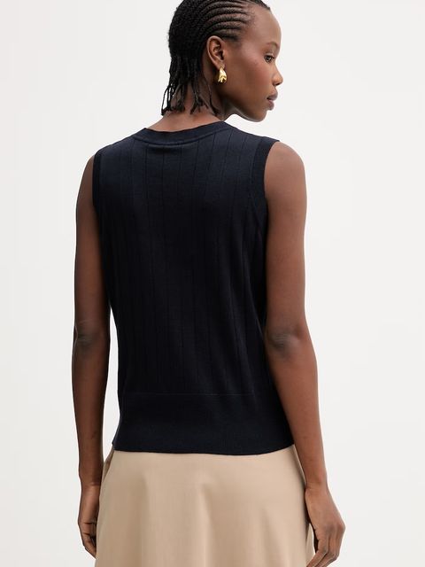 MM by Max Mara top z dodatkiem jedwabiu RIVA - zdjęcie produktu nr 2