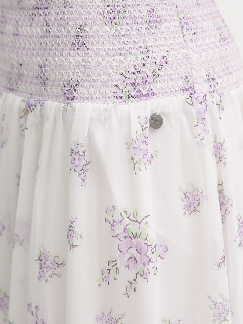 Pepe Jeans spódnica kolor biały maxi rozkloszowana PL901223