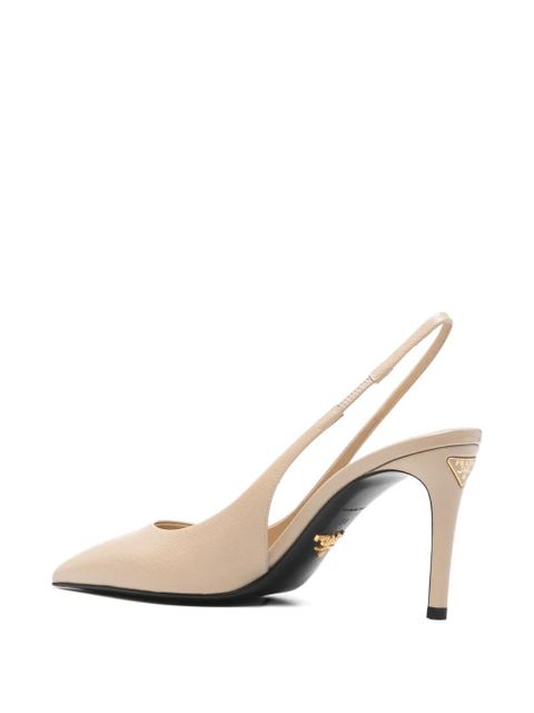 Prada slingback-strap pointed pumps - Neutrals - zdjęcie produktu nr 2