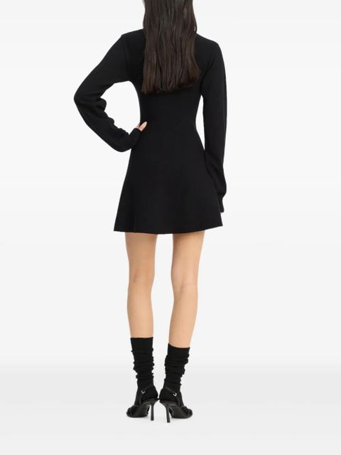 ROTATE BIRGER CHRISTENSEN polo-collar mini dress - Black