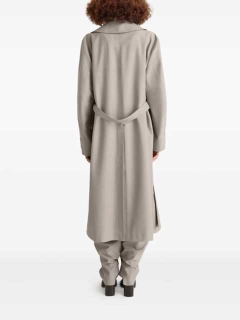 LEMAIRE double-breasted belted trench coat - Neutrals