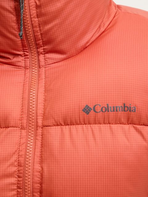 Columbia kurtka Puffect Colorblock kolor pomarańczowy zimowa 2088501