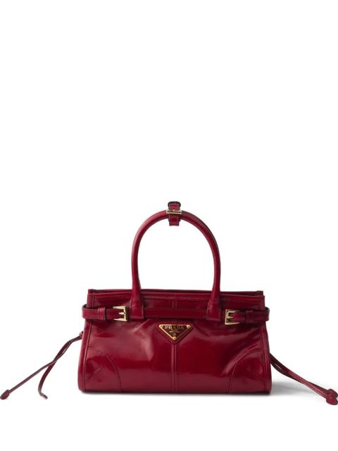 Prada mini Bonnie leather tote bag - Red - zdjęcie produktu nr 1