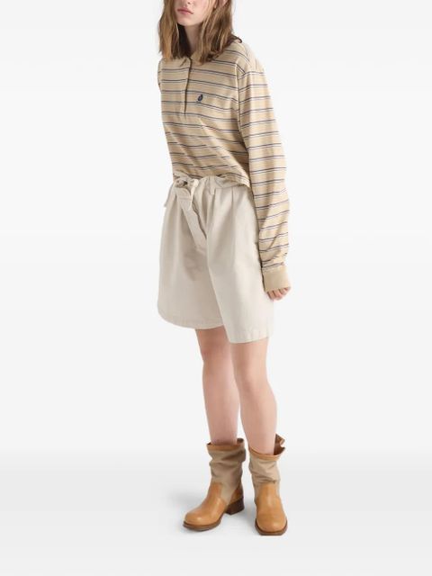 Prada old gabardine bermudas - Neutrals