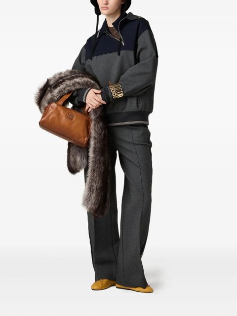 Miu Miu polo-neck zipped sweatshirt - Grey - zdjęcie produktu nr 2