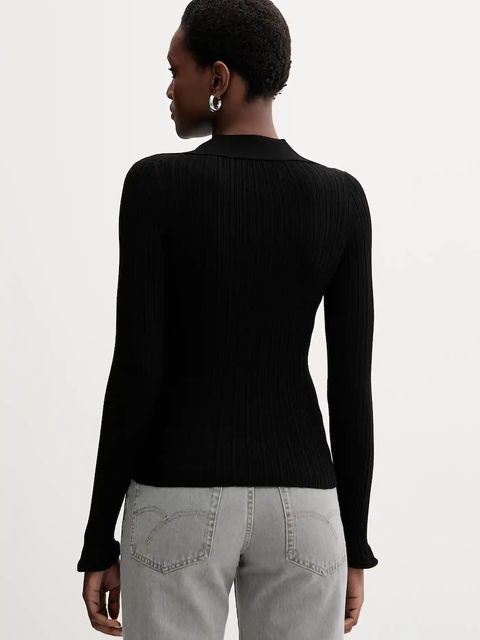 Marella sweter damski kolor czarny lekki 2523366082200