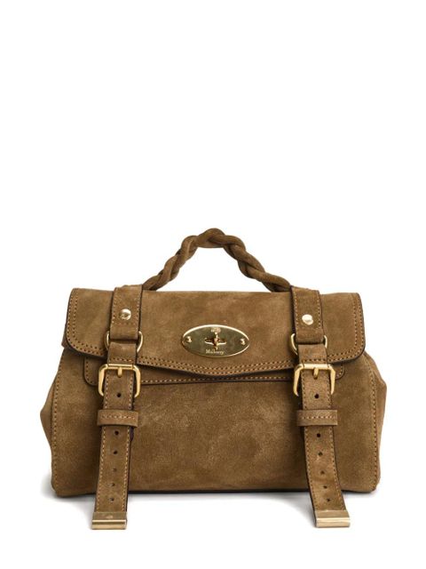 Mulberry braided handle tote bag - Brown - zdjęcie produktu nr 1