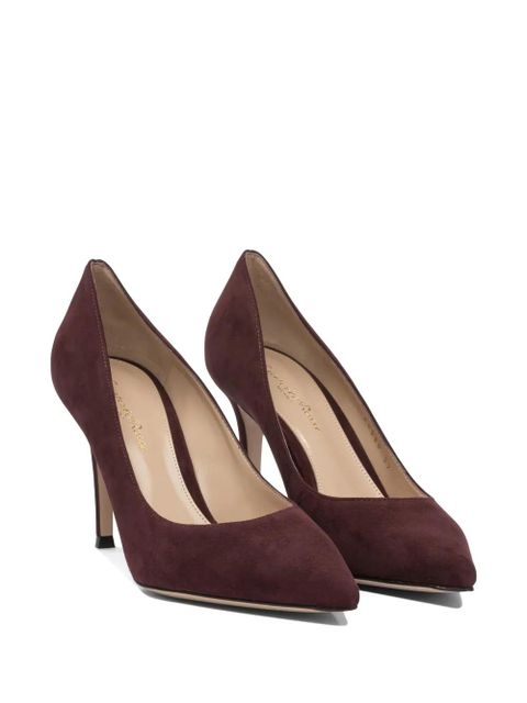 Gianvito Rossi pointed-toe stiletto pumps - Brown - zdjęcie produktu nr 2