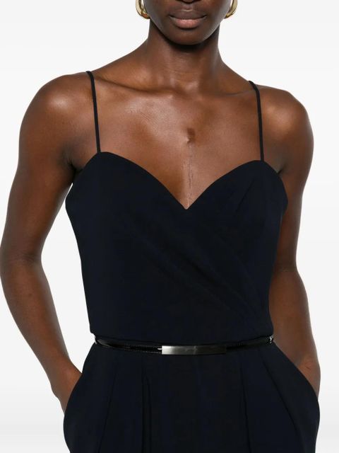 Max Mara belted jumpsuit - Blue