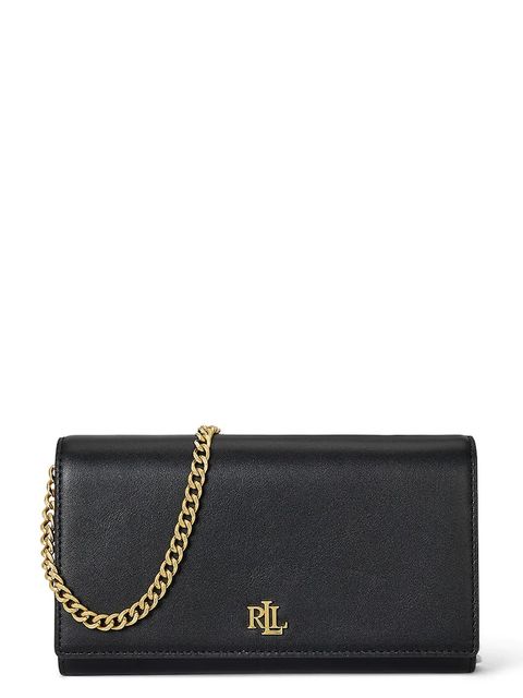 Lauren Ralph Lauren torebka skórzana kolor czarny 432980206 - zdjęcie produktu nr 1