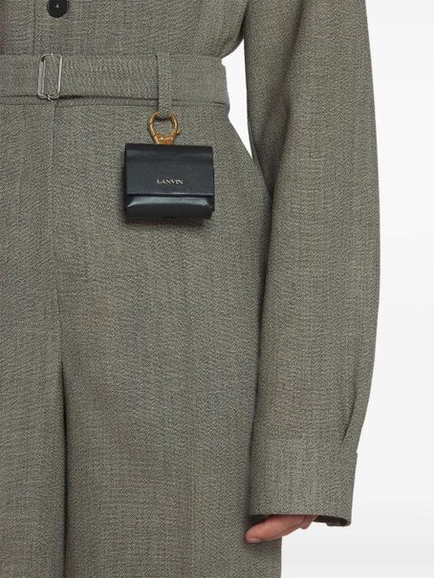 Lanvin logo-print AirPods case - Black